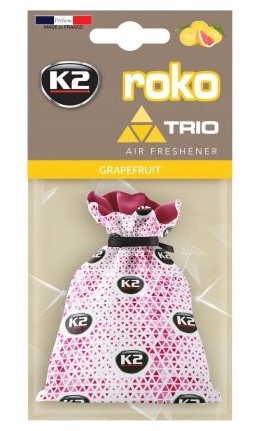 K2 ROKO ZAPACH SAMOCHODOWY WORECZEK GREJPFRUT 25G