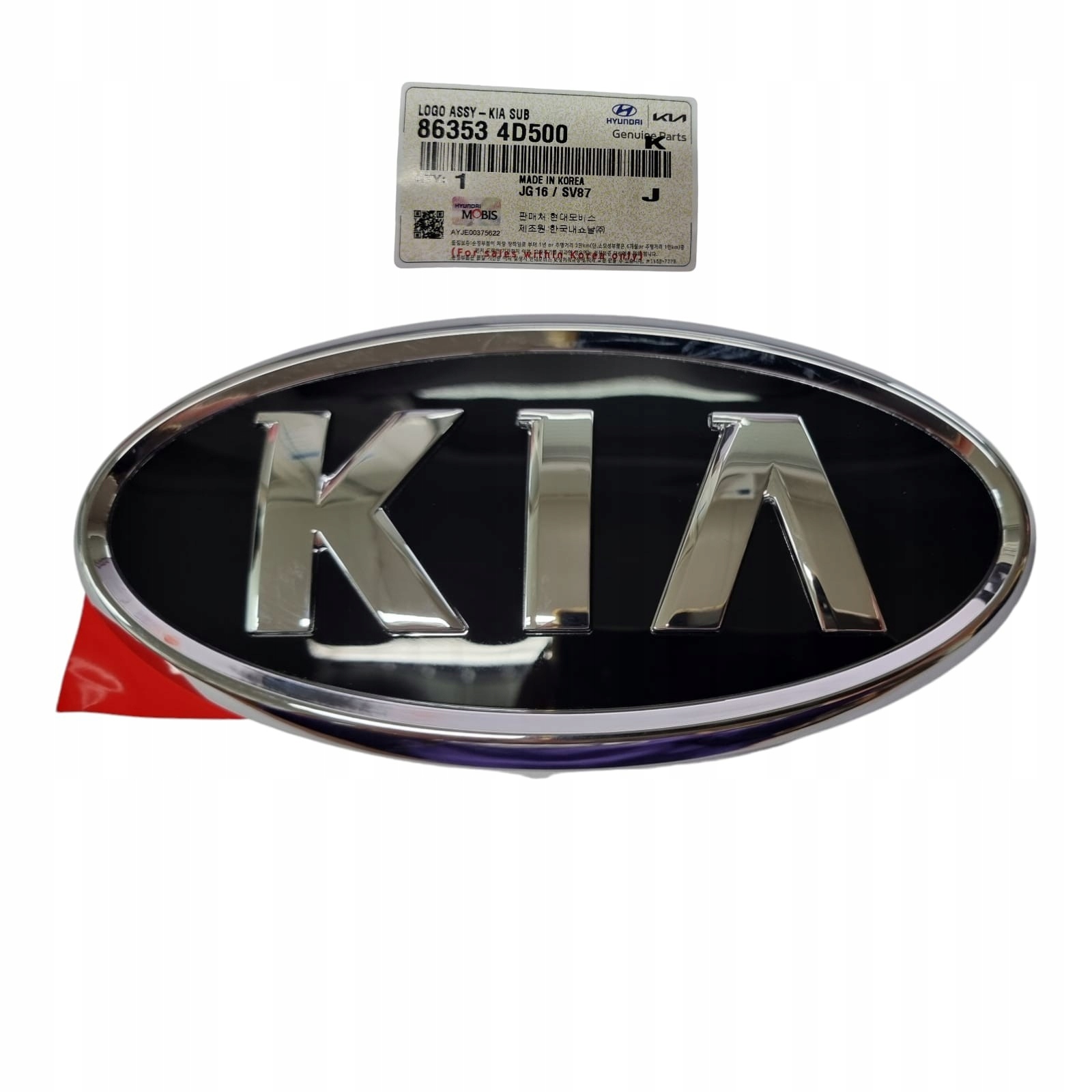 ZNACZEK EMBLEMAT KIA ORYGINAŁ 863534D500