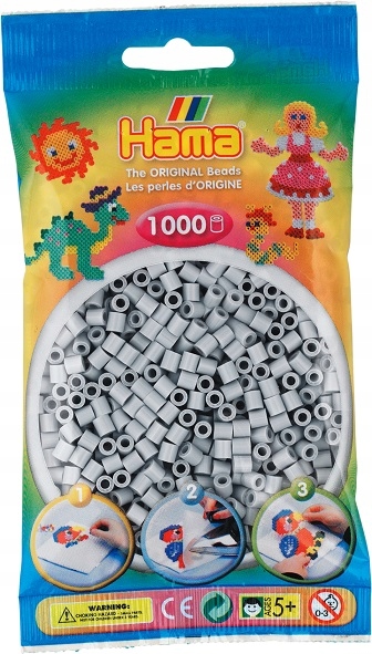 

Hama MIDI Koraliki Jasny Popiel 1000 Szt. 20770