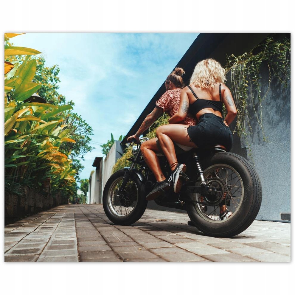 

Plakat 50x40 Zakochana para Motocykl