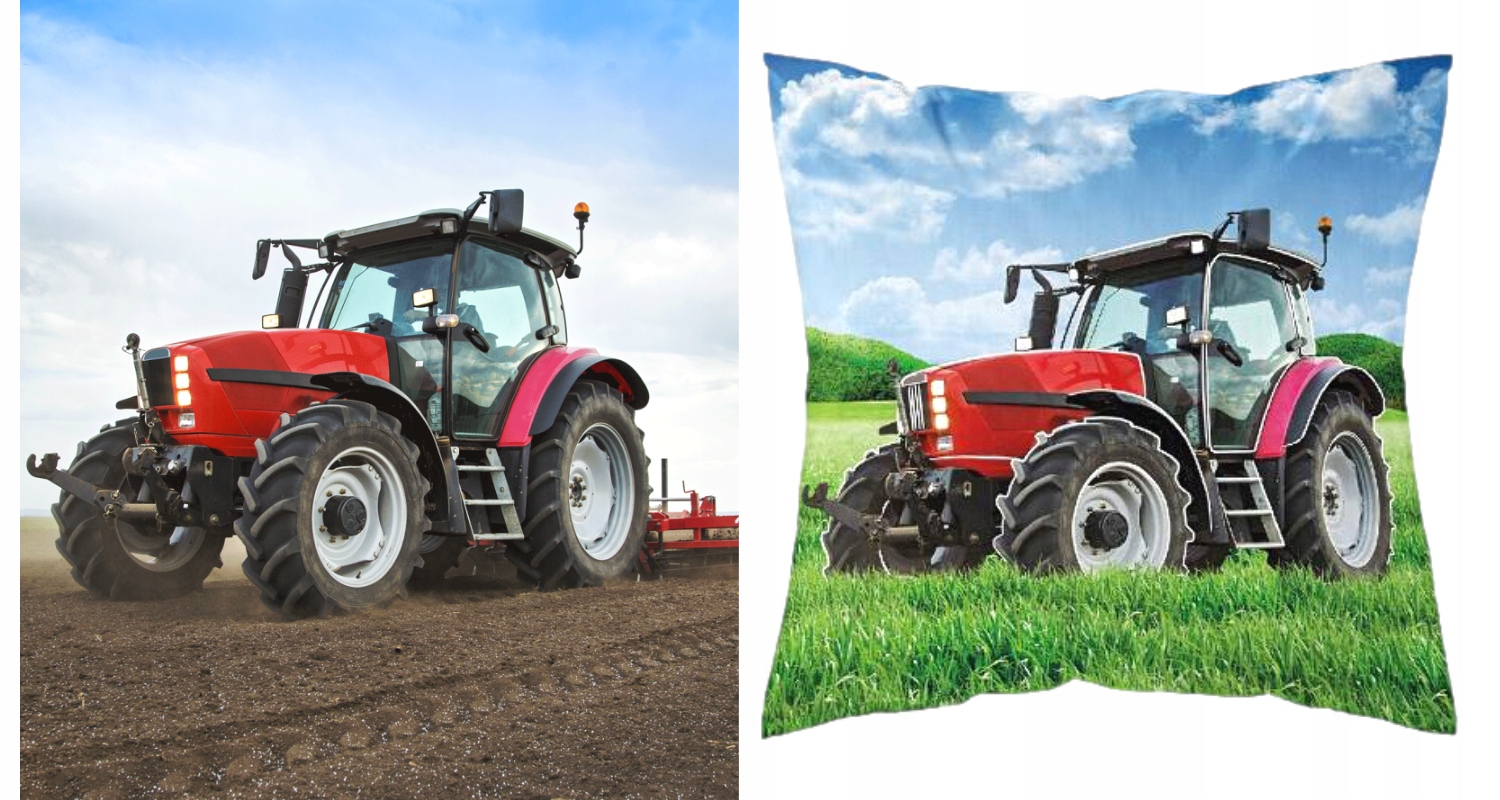 

Koc Traktor przedszkola Auta Wieś Farma poduszka
