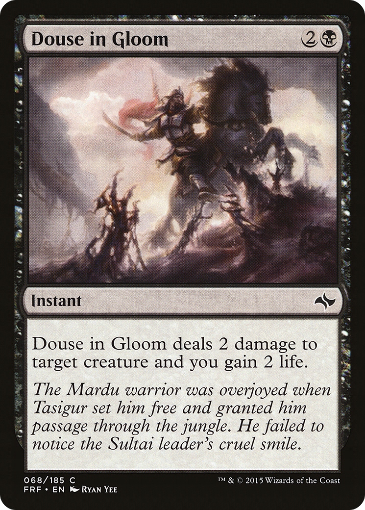 Mtg Douse in Gloom (frf) stan Nm