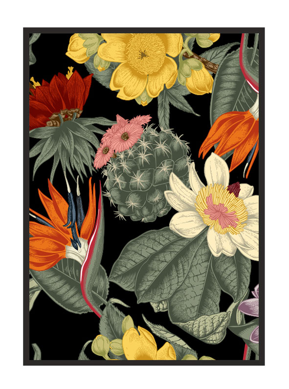 

Obraz Plakat W Ramie 53x73 cm Kwiaty P1604