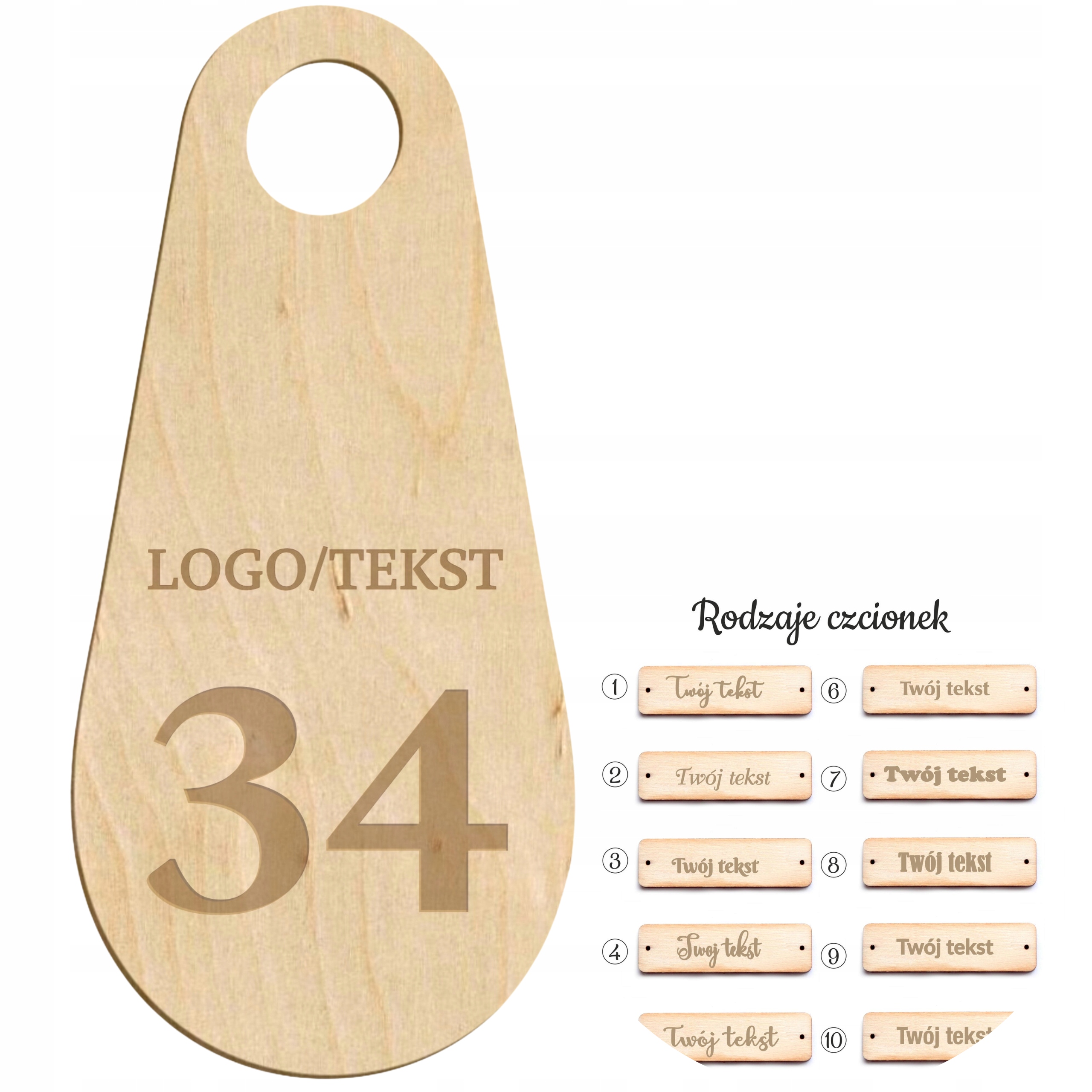 Číslo Do Šatny Přívěsek Na Klíče Na Klíče 5x10 CM Klíčenky Silné Oboustranné 50 Ks