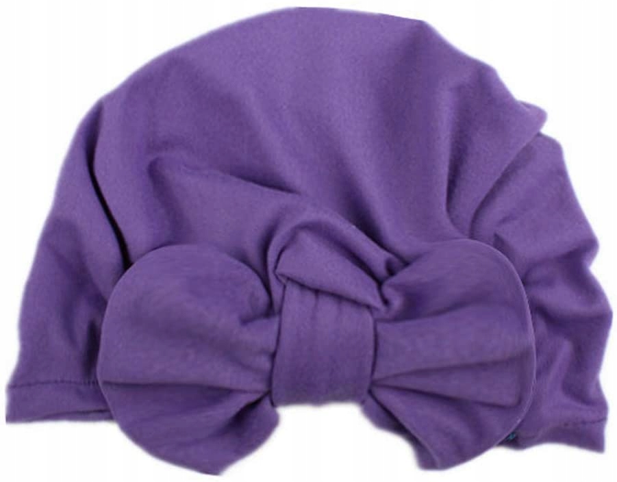 

Czapka czapeczka dziecięca turban kokardka fiolet