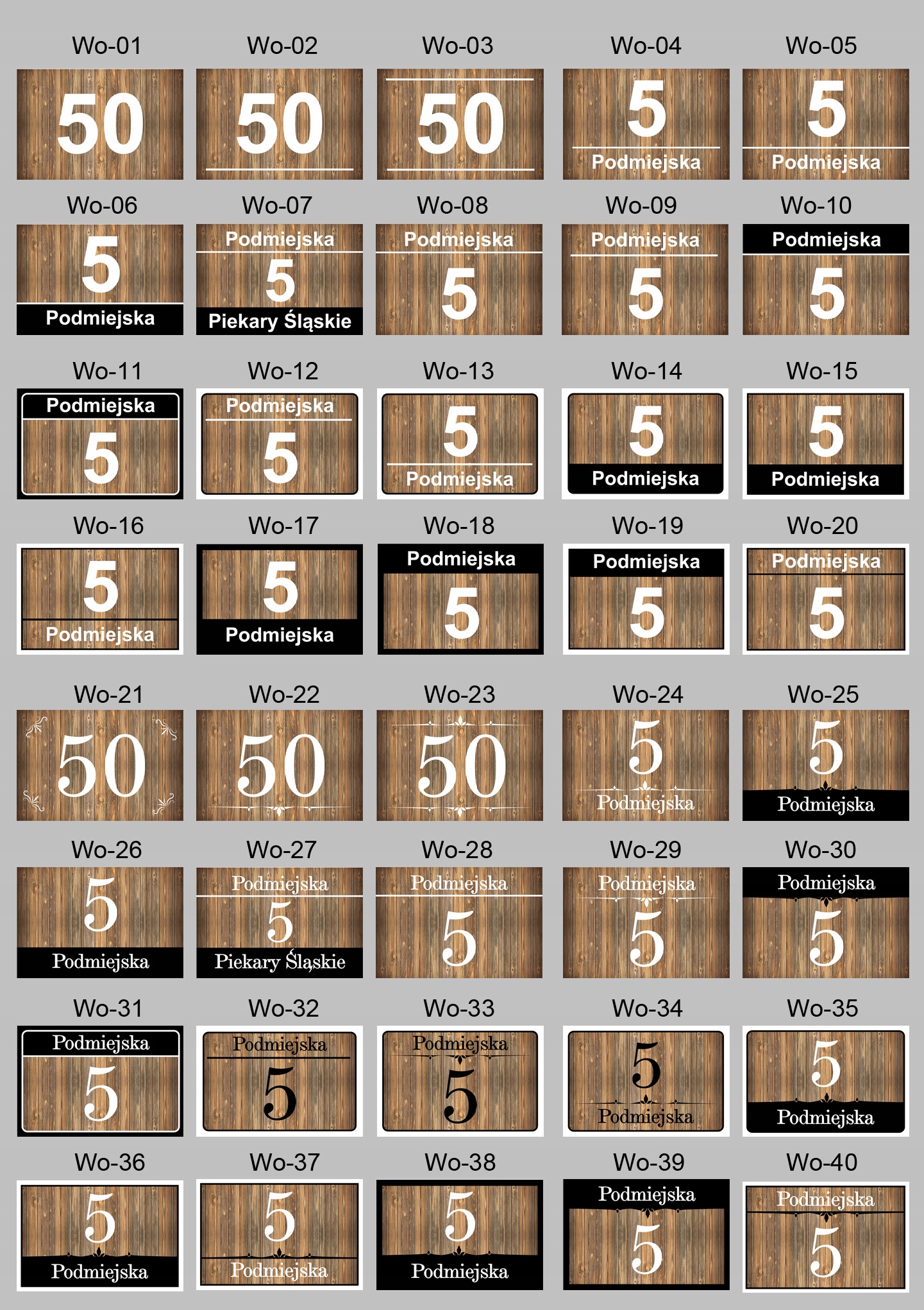 TABLICA TABLICZKA ADRESOWA NUMER DOMU 40x30 Wo NEW Kod producenta 4030Wo