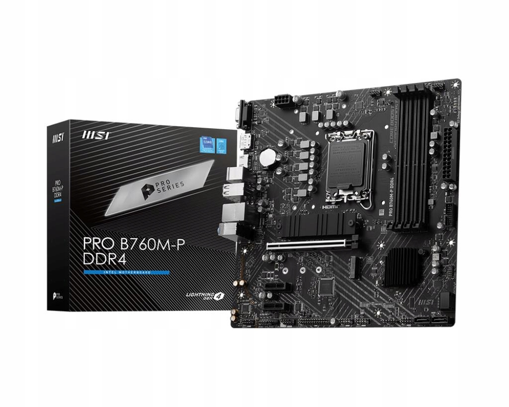 Msi Mb Sc LGA1700 Pro B760M-P DDR4, Intel B760, 4xDDR4, 1xDP, 1xHDMI,…