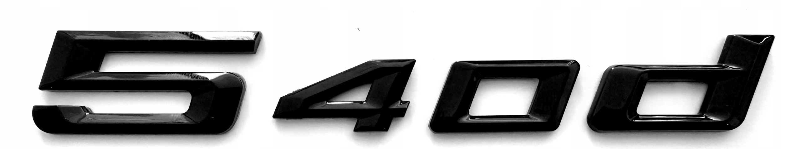 Bmw 5' G60/G61 540d emblemat logo znaczek napis czarny