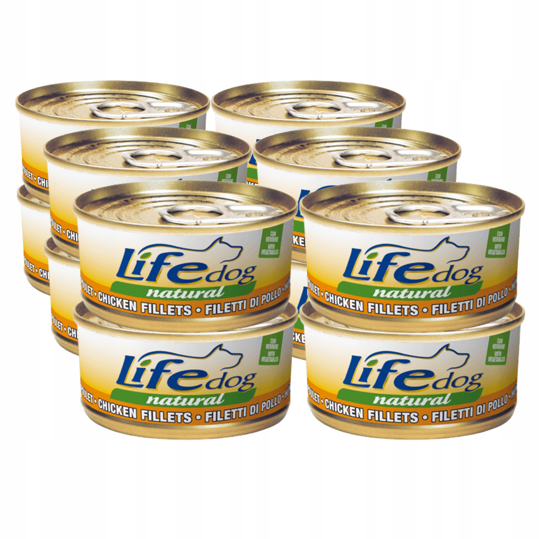 Life Dog Krmivo pro psa konzerva 170 g Set 12x170 g kuře zelenina