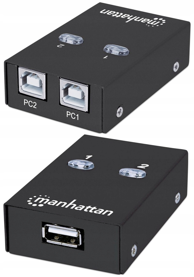 Przełącznik Usb 2.0 2/1 (2 komputery, 1 urządzenie Usb)