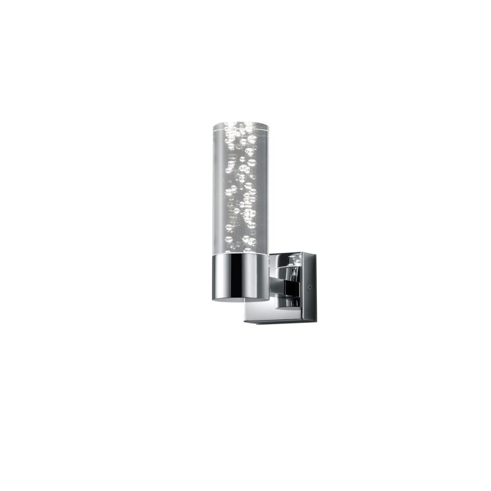 Led kúpeľňové nástenné svietidlo Trio Bolsa 3,1W IP44 chróm/fialová