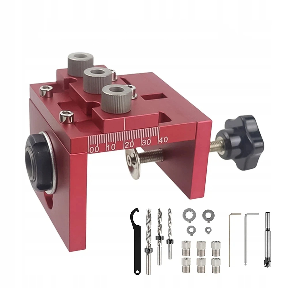 Vrtací Šablona 3V1 Pro Spojování Panelového Nábytku Skříněk A Polic