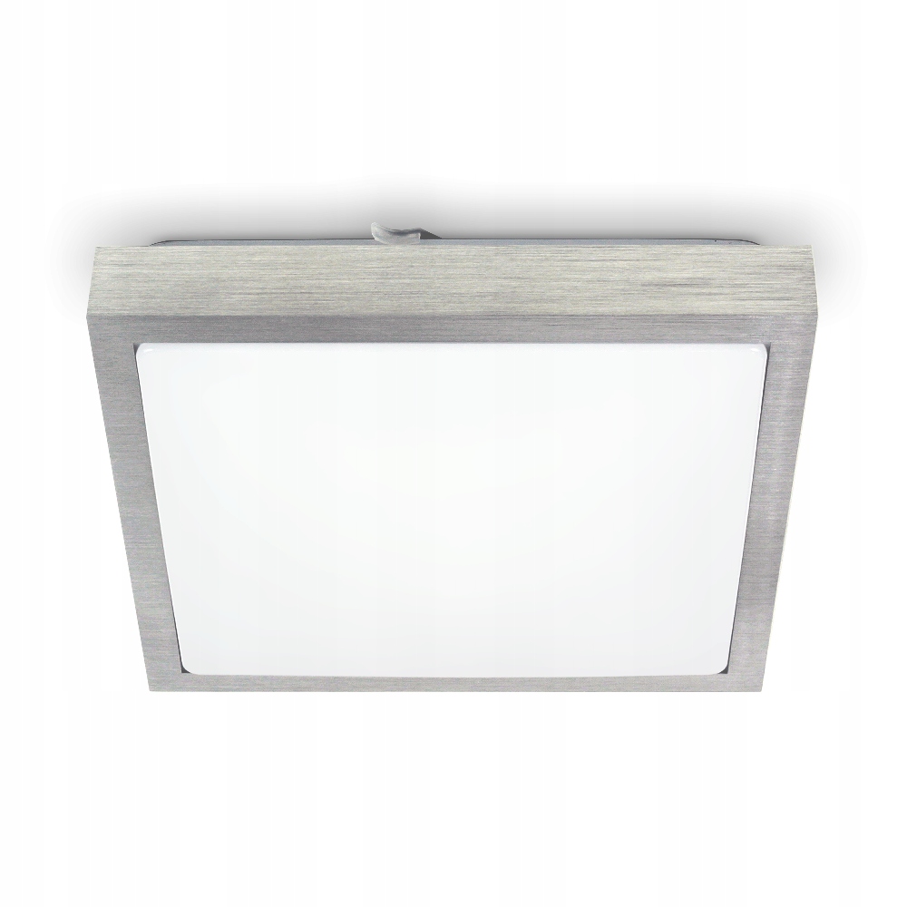 

Lampa Sufitowa Plafon Oprawa 2xE27 Kwadrat Alu