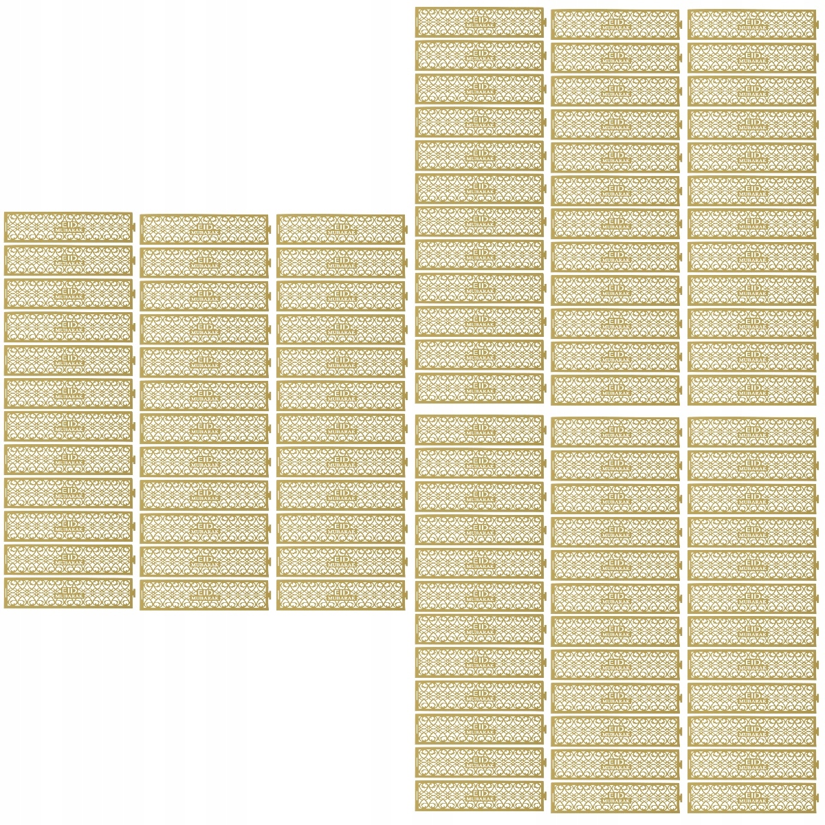 

108 sztuk Złoty pierścienie na serwetki papierowe