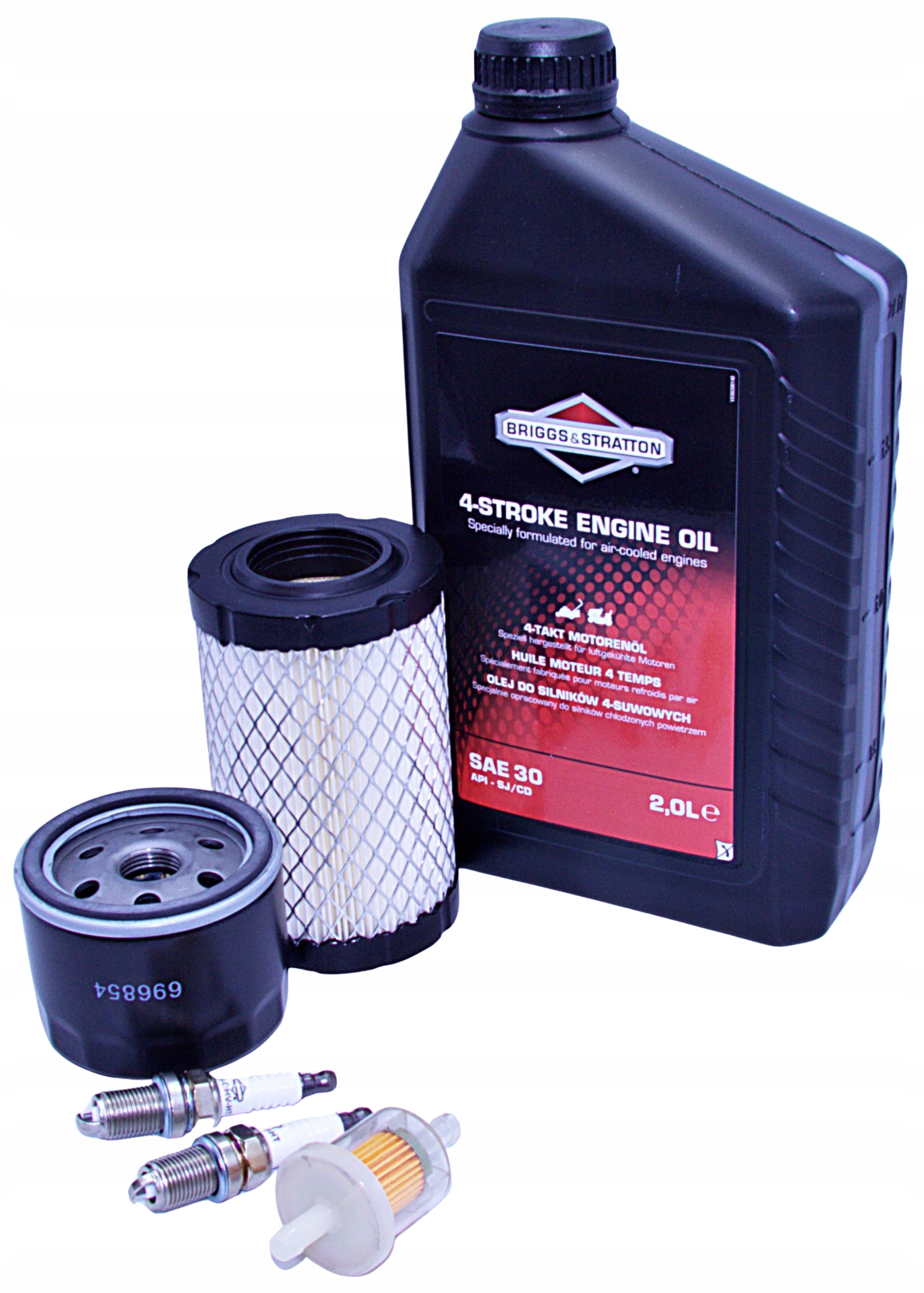 Filtry, oleje, svíčky Husqvarna R 214 Tc Rider Briggs & Stratton B&s 2 litry