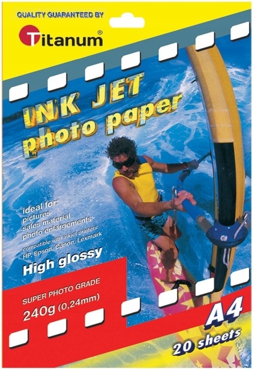 Papier fotograficzny Titanum 99483 20 szt. 240 g/m² błyszczący