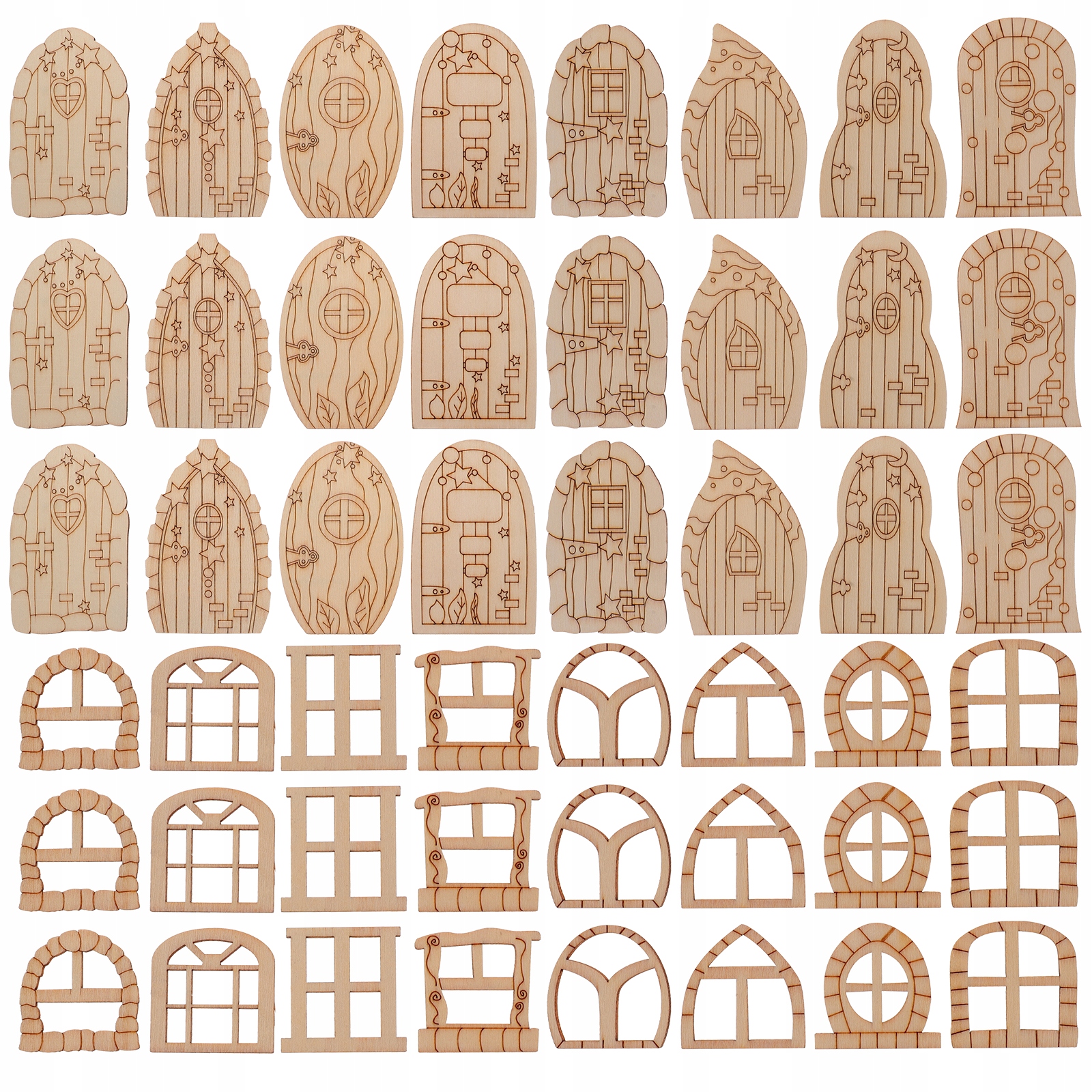 DRZWI I OKNO WRÓŻKI PASUJĄCE DO DEKORACJI DOMU MINI OGRÓD DOMOWY