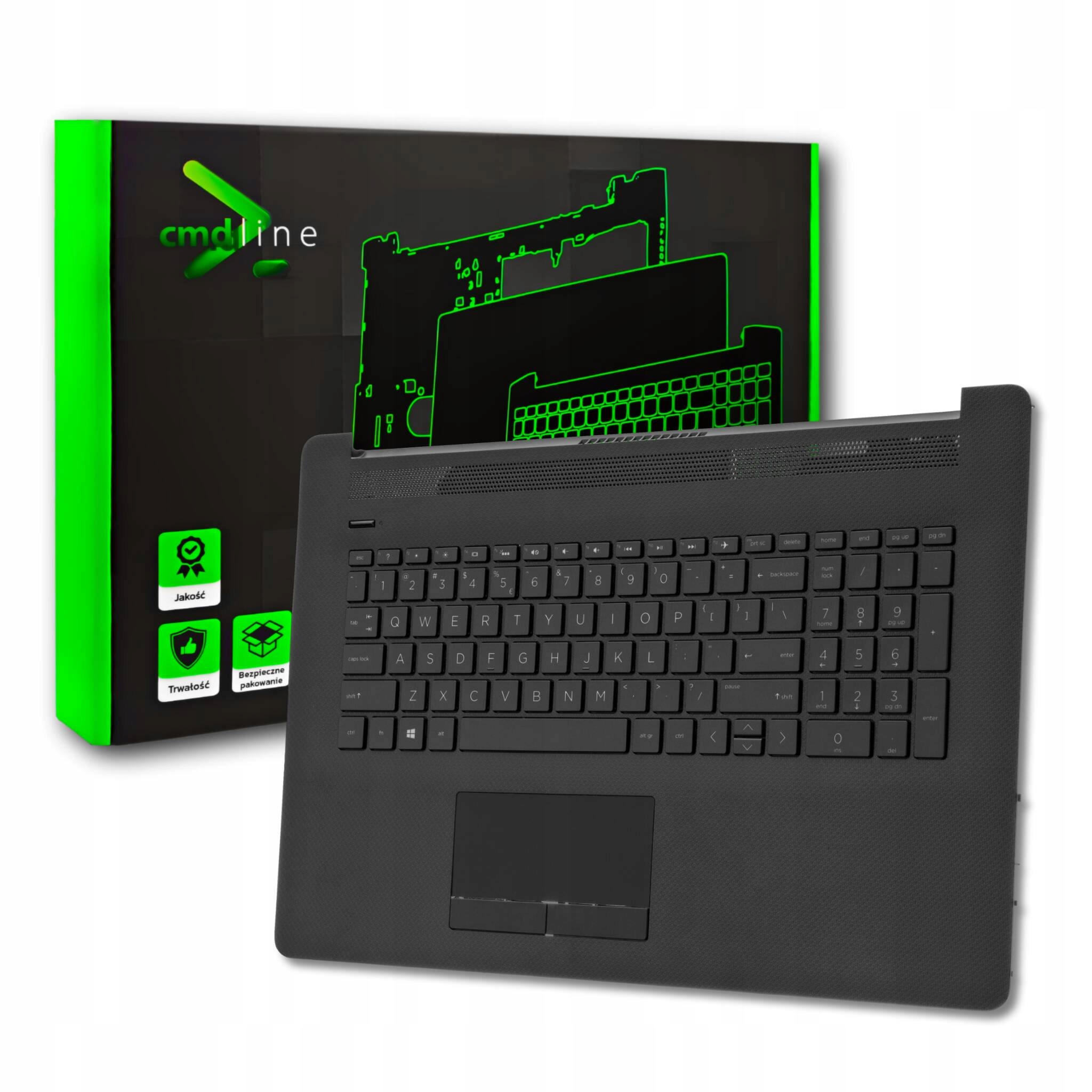 Palmrest Klawiatura Do Hp 17-BY 17-CA Blk Led