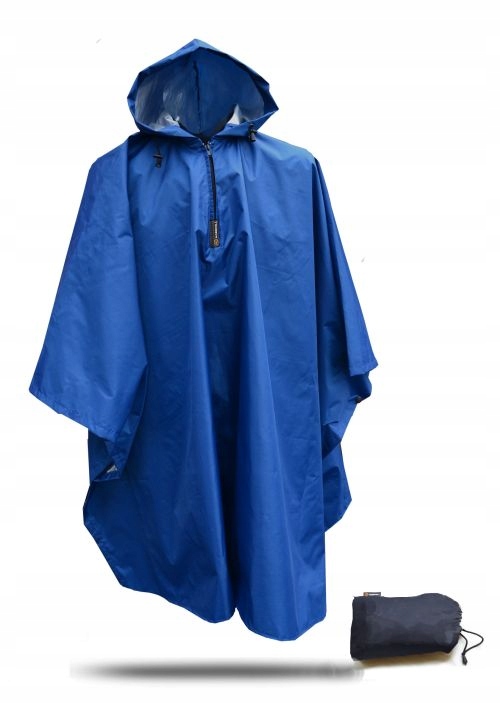 

Lekkie Poncho Peleryna Przeciwdeszczowa L/XL .4