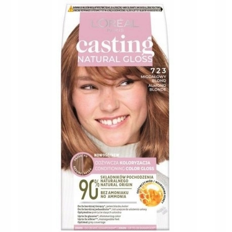 L'Oreal Paris Casting Natural Gloss farba do włosów 723 Migdałowy Blond