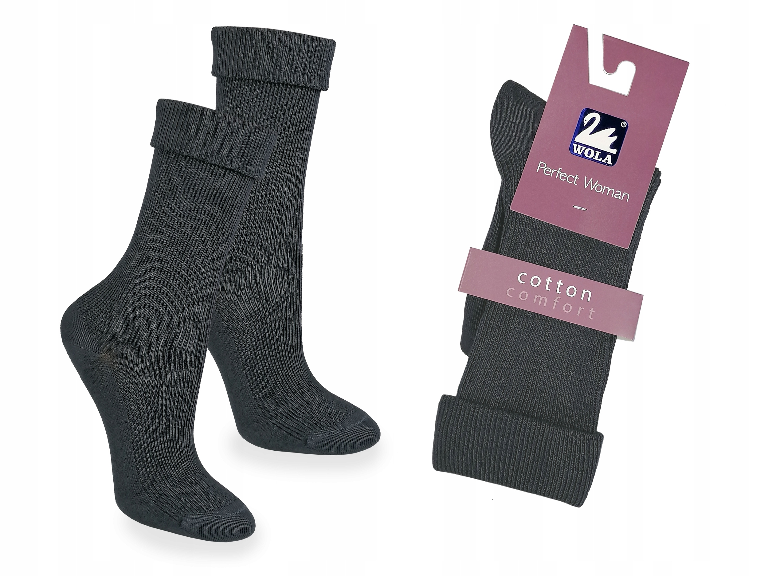 

Skarpety Wola Comfort Bawełna Graphite G86, 39-41