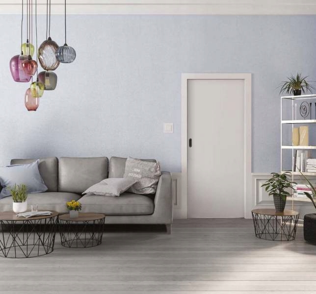 KOMPLET Drzwi Przesuwne + Ościeżnica +Kaseta 70 Kolor biały