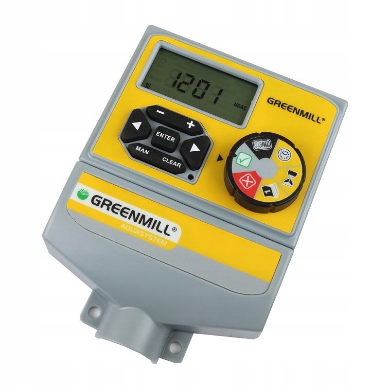 Regulátor zavlažovania Greenmill 24V 8 sekcií časovač, vybrané dni lcd