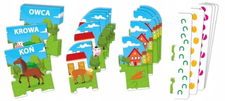 GRA ZWIERZĘTA NA FARMIE CLEMENTONI 3+ PREZENT DLA DZIECKA DLA PRZEDSZKOLAKA Wydawca Clementoni