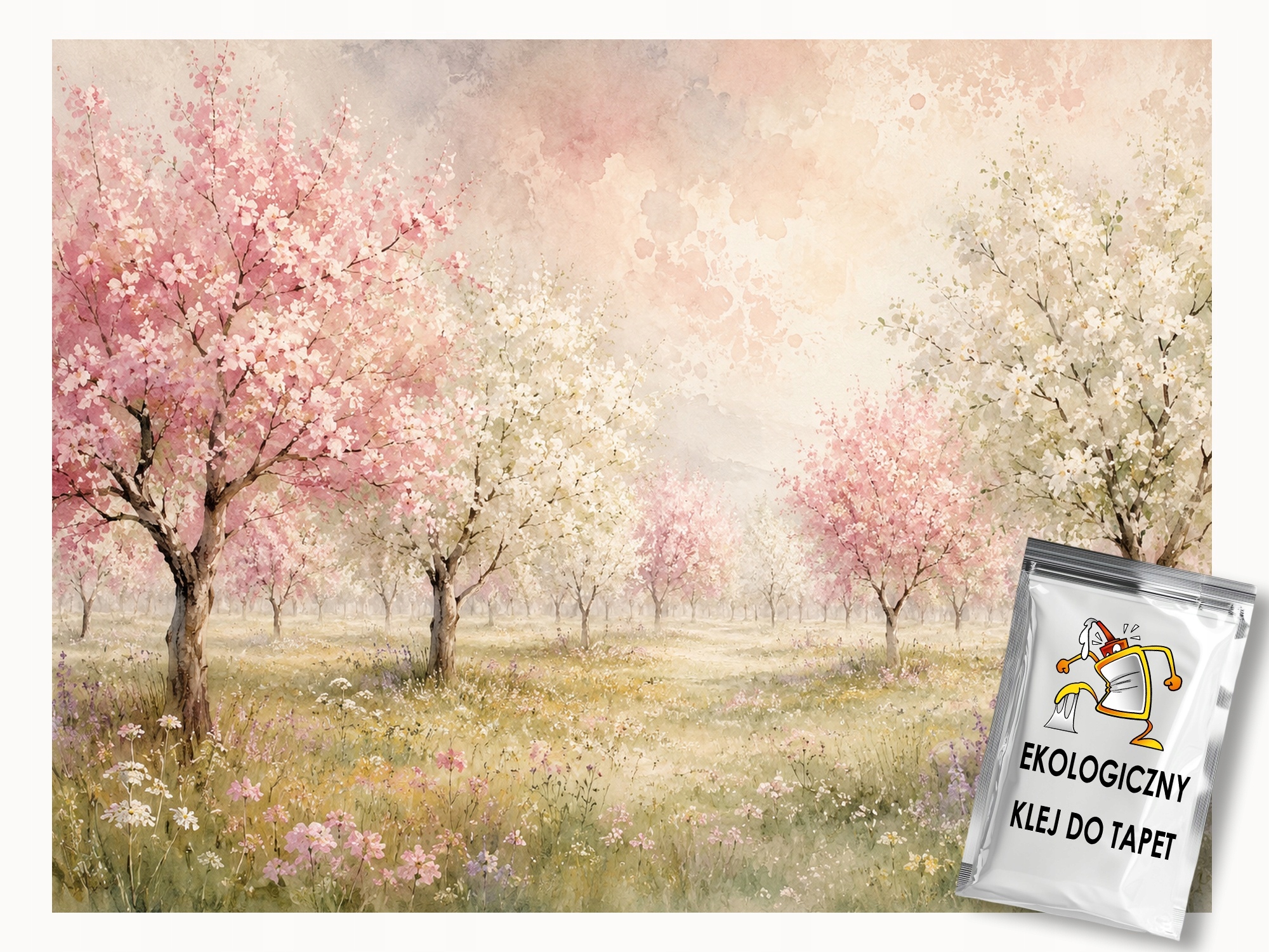 Fototapeta Flizelina Jaro Zahrada Sad Stromy Višně Jabloně 400x280 155g