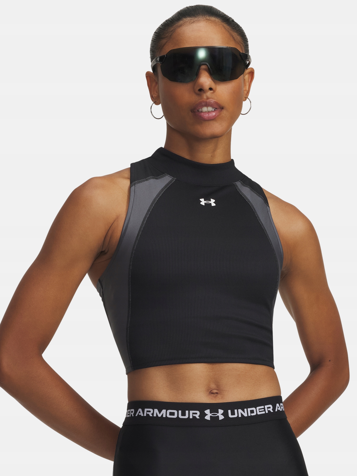 Dámské tílko Under Armour Ua Hg Rib Tank-BLK vel. M