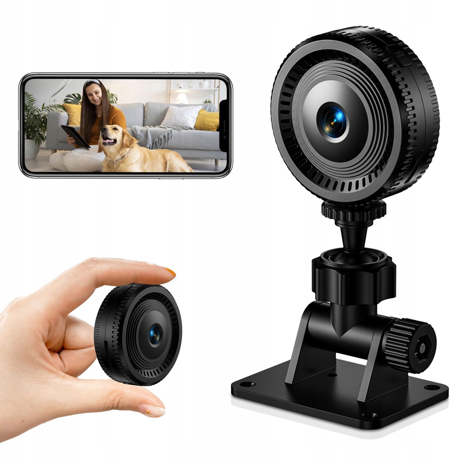 1080P WiFi Mini Kamera Zewnętrzna z Nocnym Widzeniem i Detekcją Ruchu — miniatura 7
