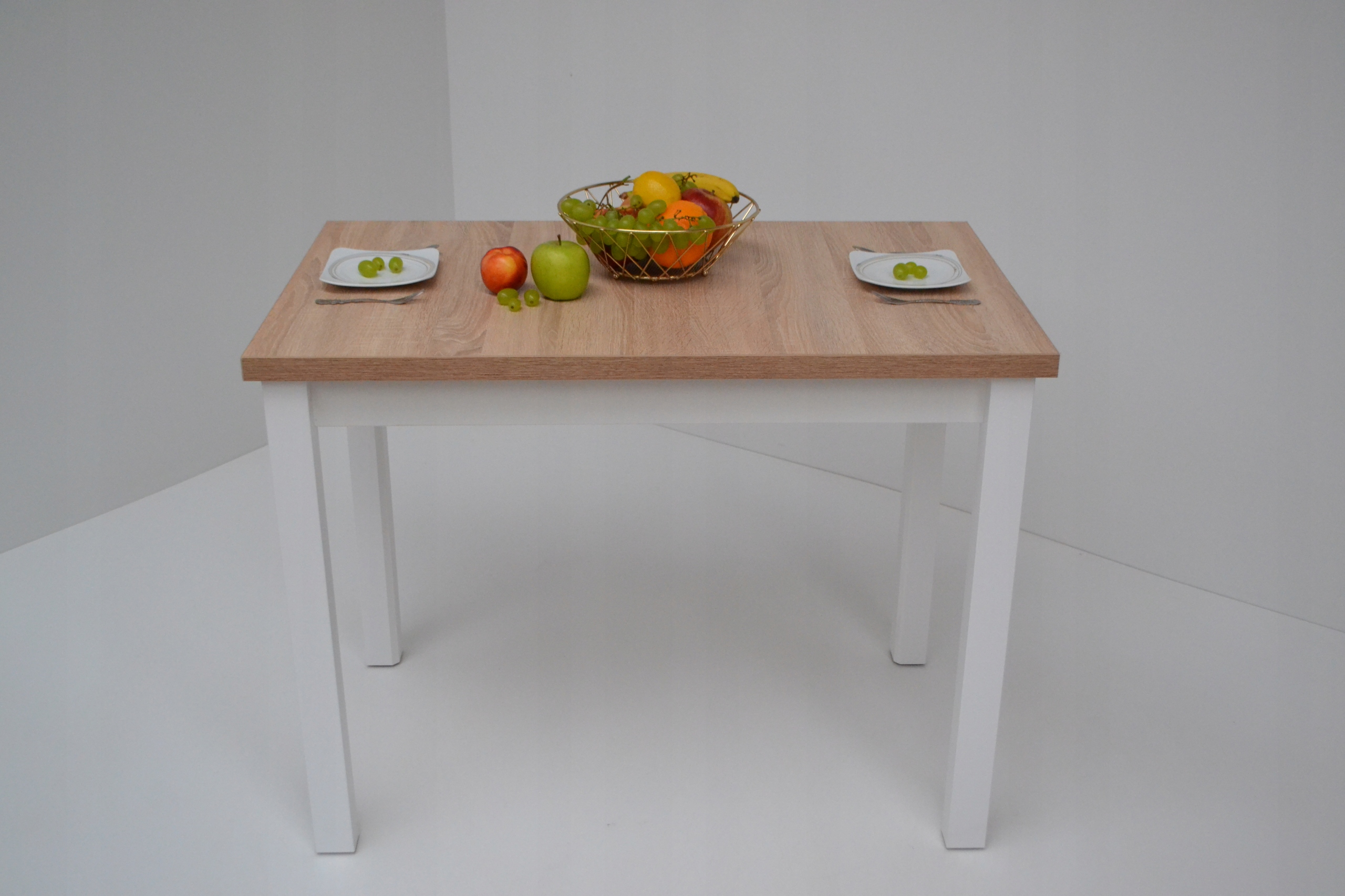 Stół kuchenny Edwin 120x68x32 Dąb Sonoma n.biała Marka inna