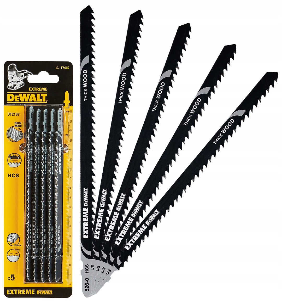 

Brzeszczot 5 sztuk 180mm drewno DeWALT DT2167