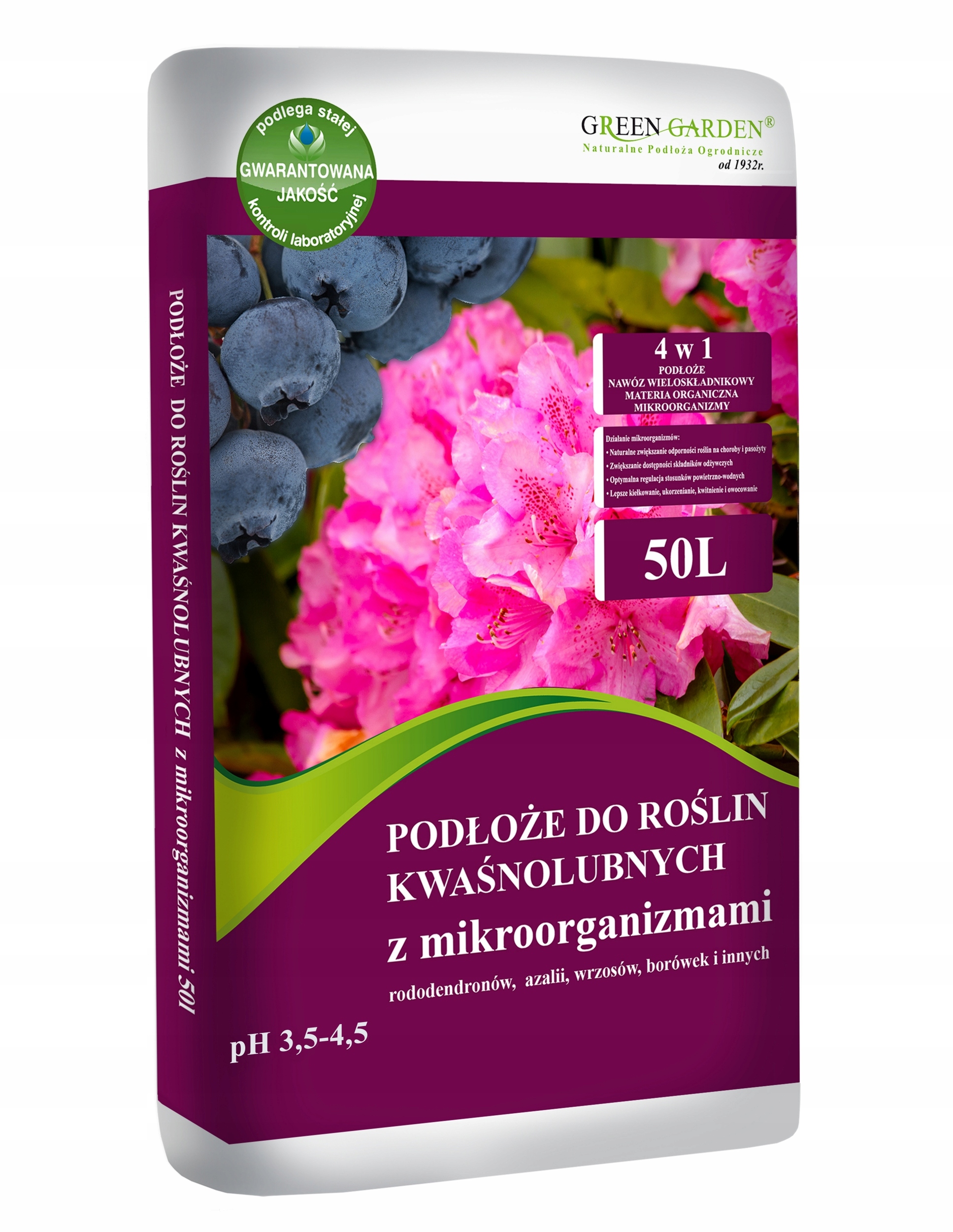 

Ziemia do roślin kwaśnolubnych 50l Borówka Azalia