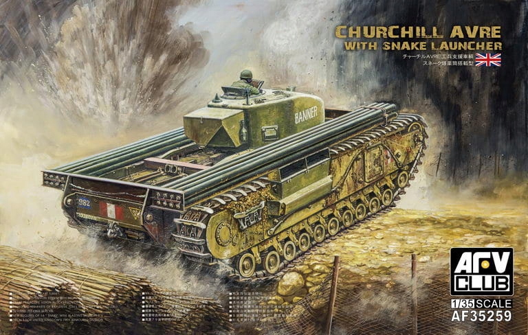 Churchill Avre s Snake Launcher 1:35 Afv Club 35259