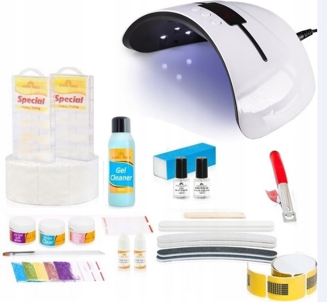 Sada na gelové nehty startovací sada s lampou