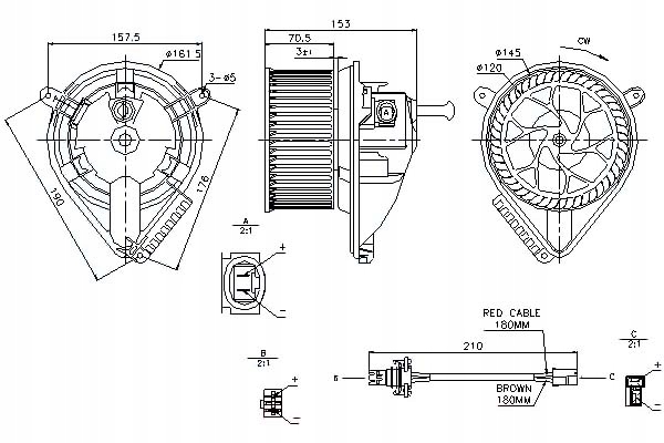 Nissens Ventilátor Ventilátoru Mercedes Sprinter 2-T