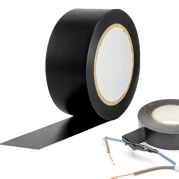 

Taśma Izolacyjna Izolacja Czarna Pvc Rolka 10 m