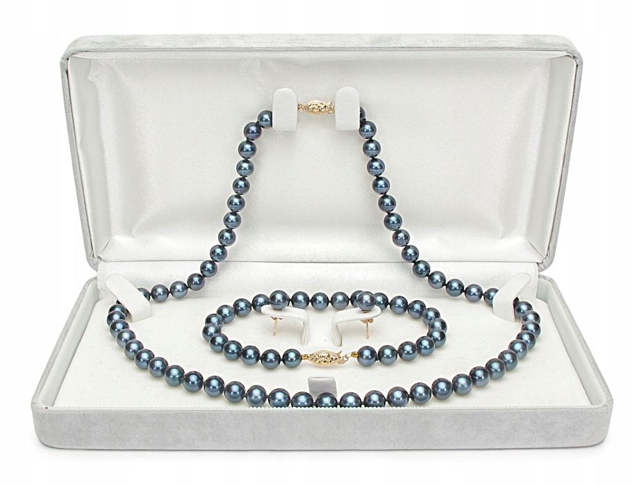 No Reserve Price '' - 18 Carati Oro Bianco, Perla Akoya, 18 Carati Oro Giallo - Collana Con