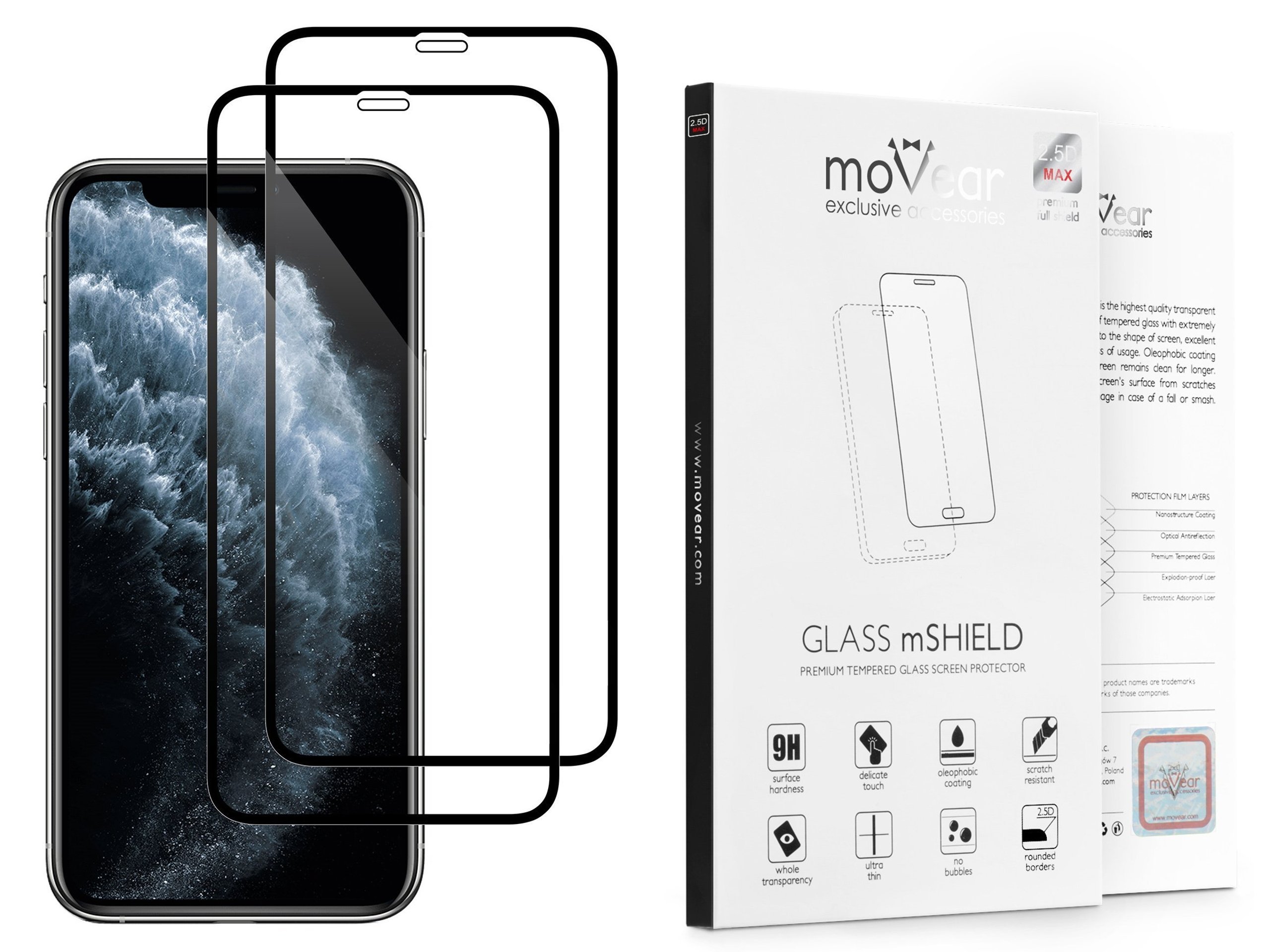 

moVear Szkło hartowane na Apple iPhone 12 Pro / 12