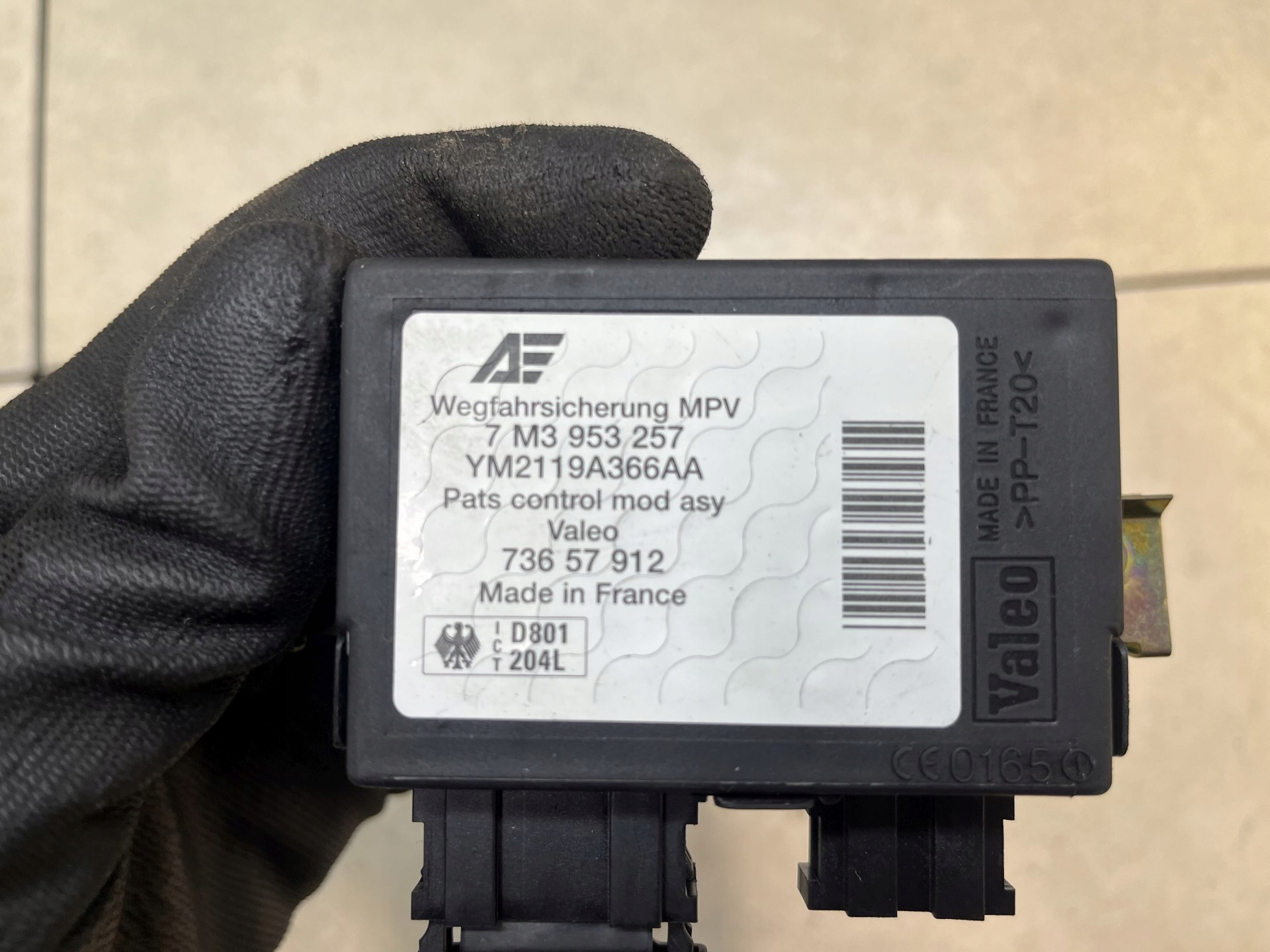 module IMMOBILAIZERA VOLKSWAGEN SHARAN 1.9TDI 7M3953257