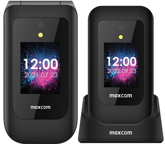 Mobilní telefon s klapkou pro babičku dědečka MM827 4G Sos, stolní nabíječka