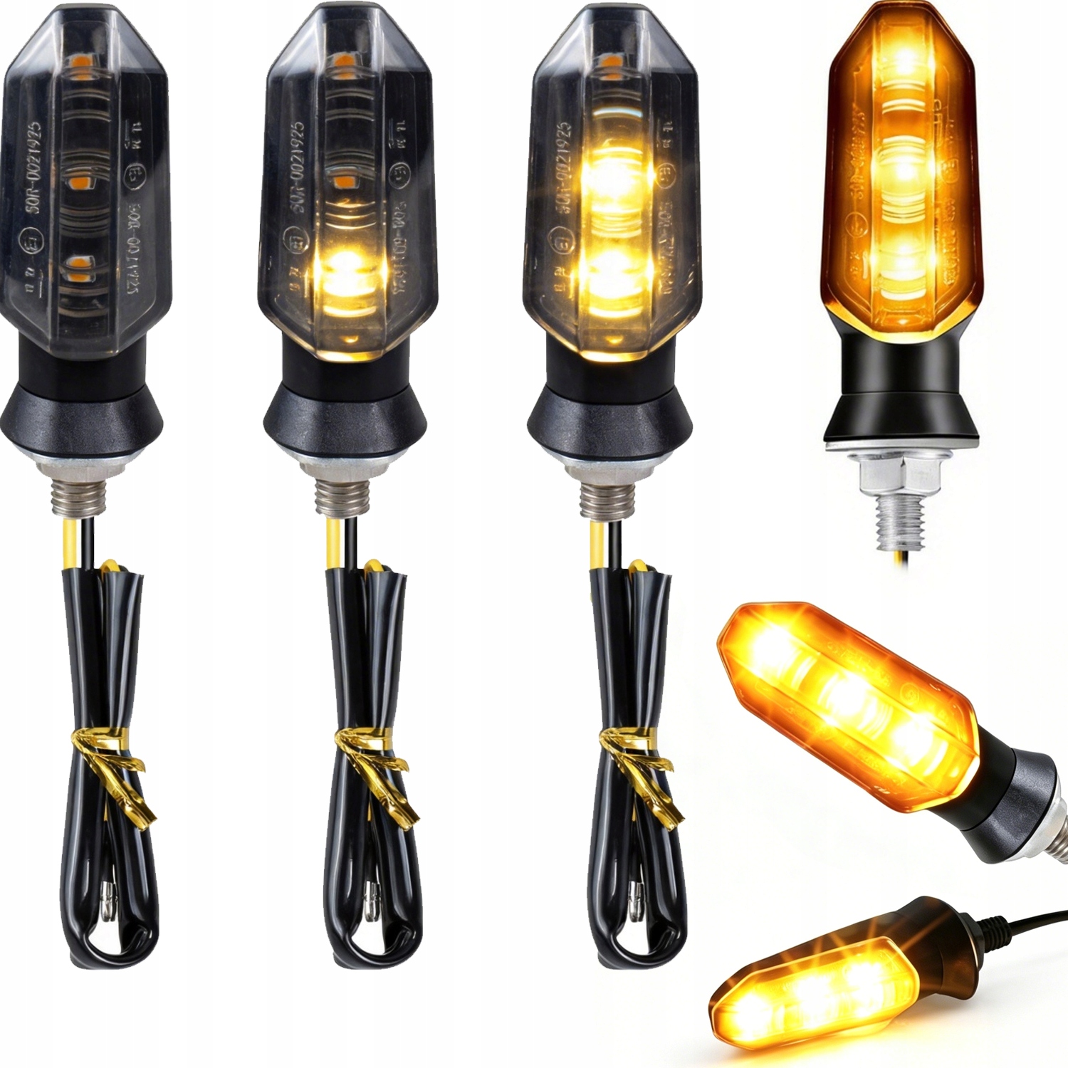 4x Kierunkowskazy Led Motocykl Quad Skuter Kierunki Migacze