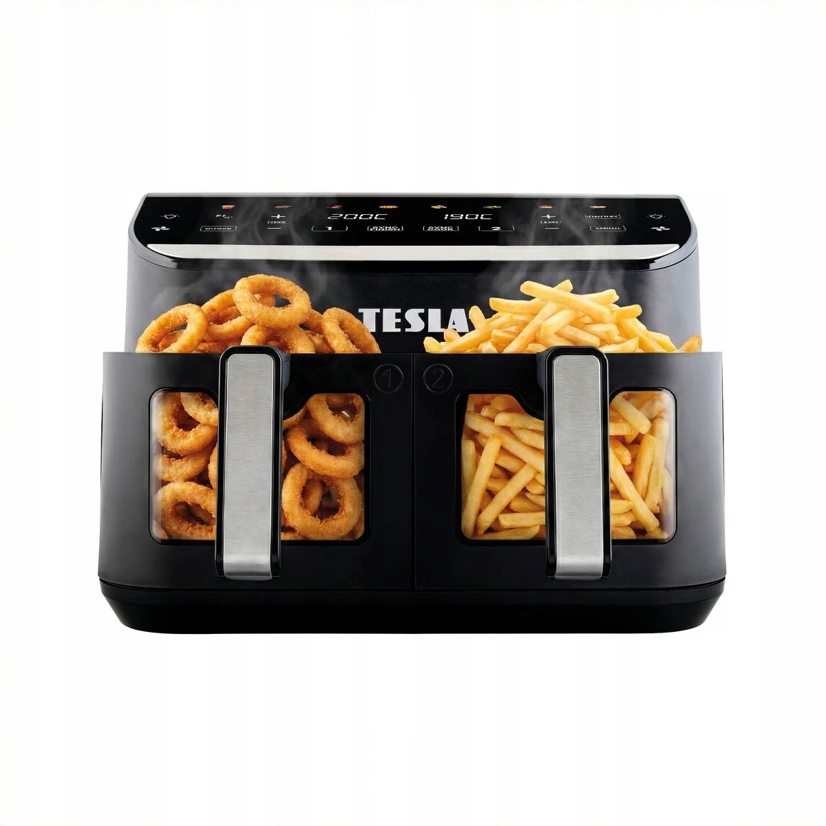 Tesla AirCook DualHeat QD464 XXL Beztuková fritéza dvojkomorová 9L
