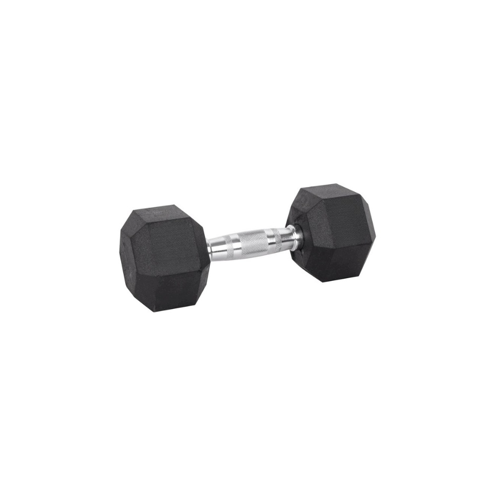 Hantla hantel Hex gumowana sześciokątna inSPORTline Hexsteel 15 Kg 1 Szt