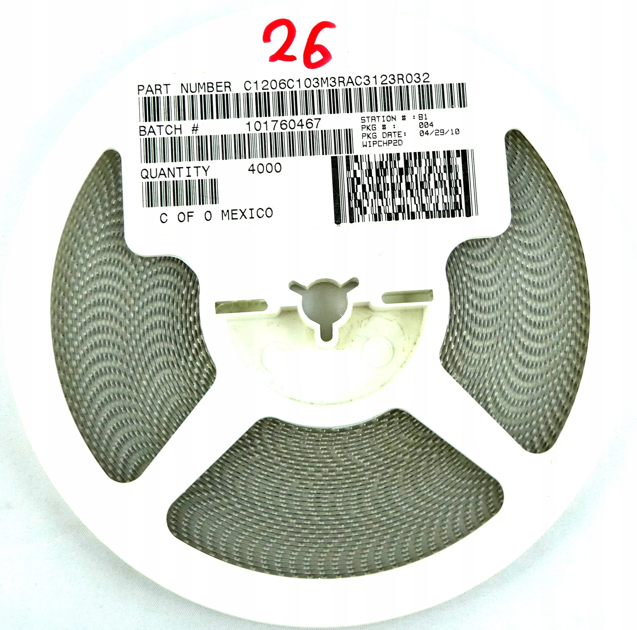 Ceramiczny 0,01uF 10nF 25V DC 20% 100szt.