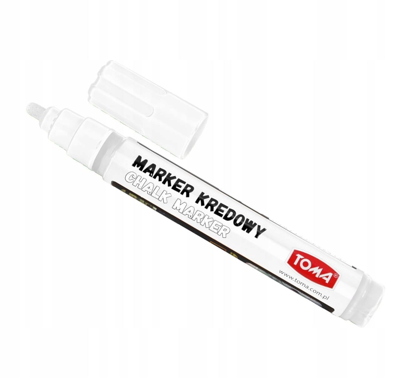 

Marker kredowy Toma 4,5mm do tablic szkła biały