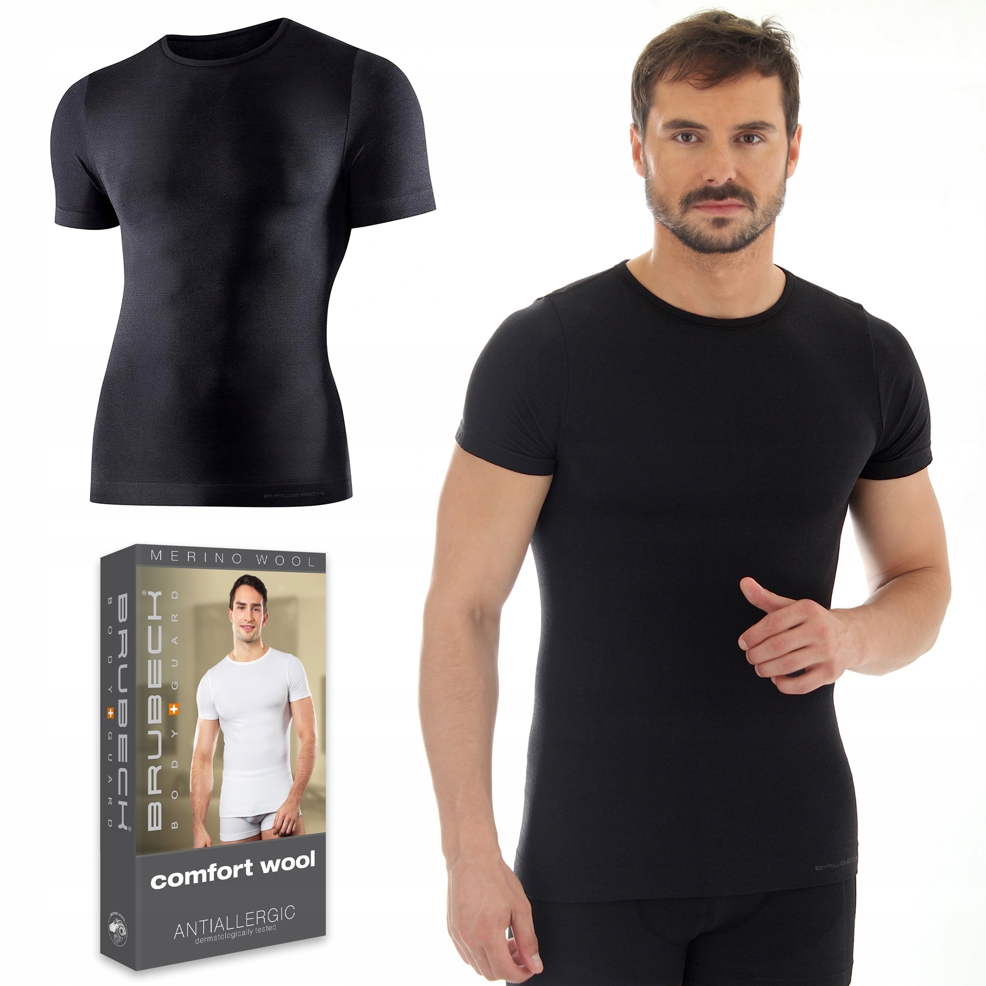 Brubeck SS11030 tričko pánské termo Vlněné M