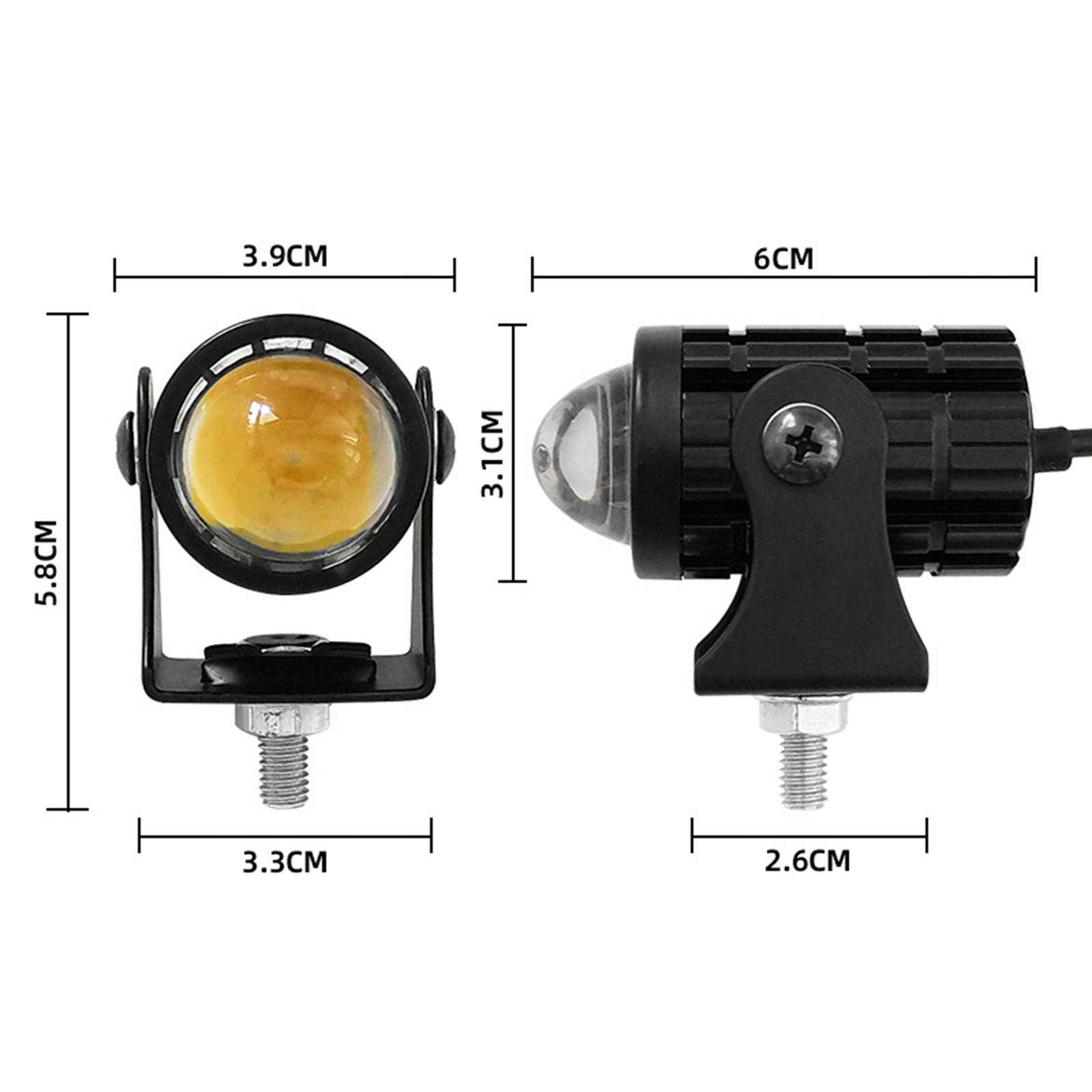 2xMotocyklowe lampy reflektory lightbar LED 12-80V Producent inny