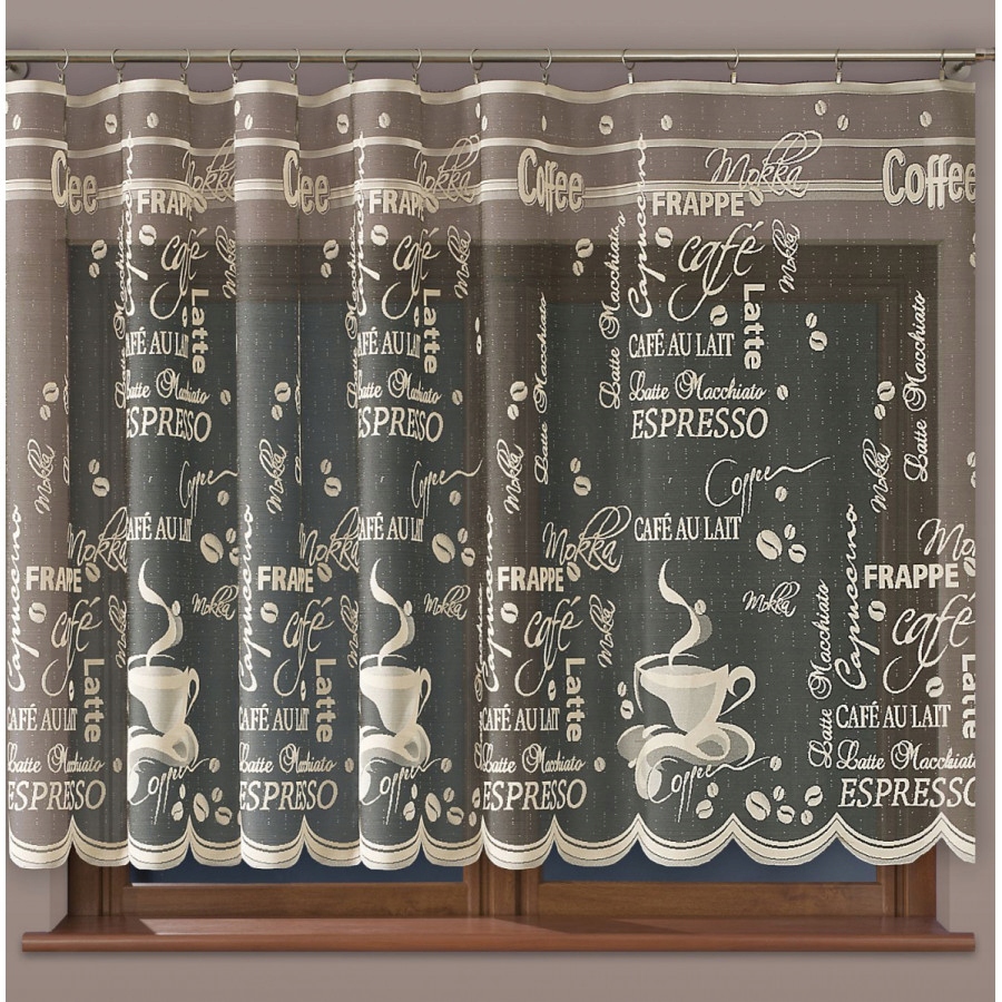 

Firanka kuchenna Latte Kawa Coffee 623742 150